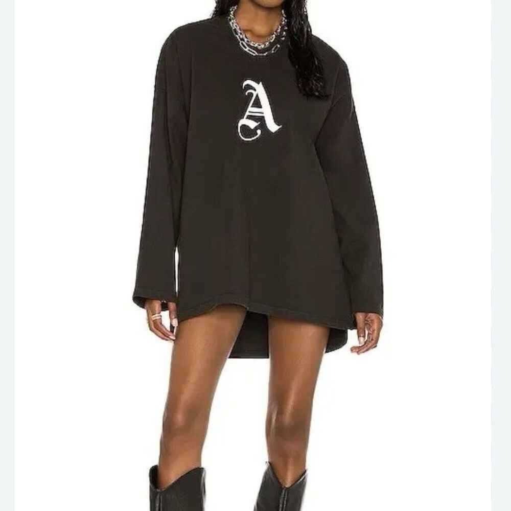 Aaliyah x Revolve Are You Feeling Me Oversized Shirt Dress Sz M Streetwear USA